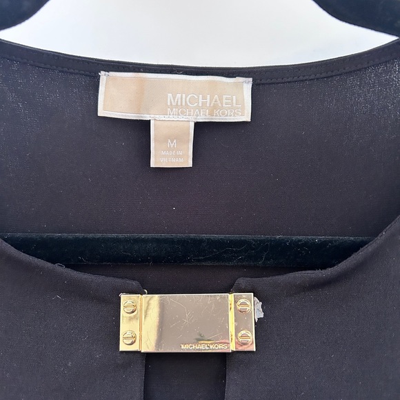 MICHAEL Michael Kors Black Blouse Size Medium - Picture 2 of 4